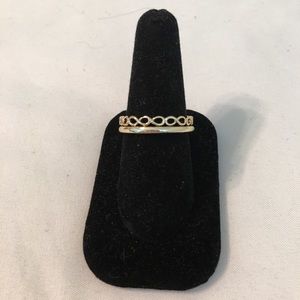 Set of 2 Gold Band Rings by Avon Size 10